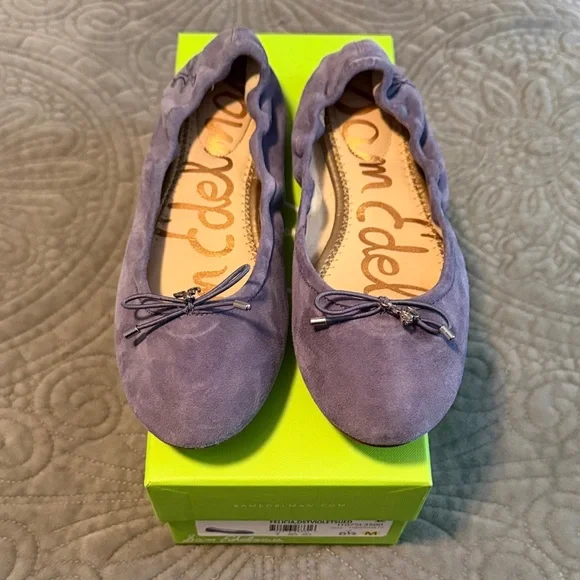 Sam Edelman Women's Purple Suede Flats - Picture 1 of 9